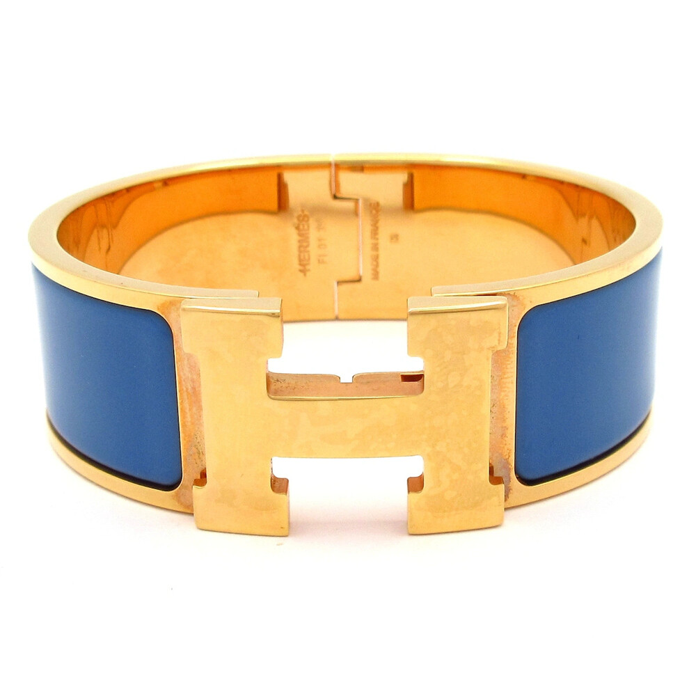 Hermes Clic Clac H Rose Gold Blue #330034H84B